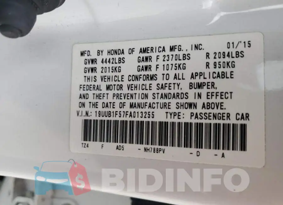 19UUB1F57FA013255 Photo# 10
