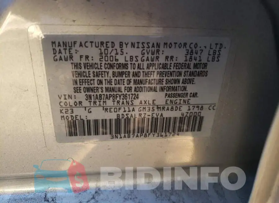 3N1AB7AP8FY361724 Photo# 12