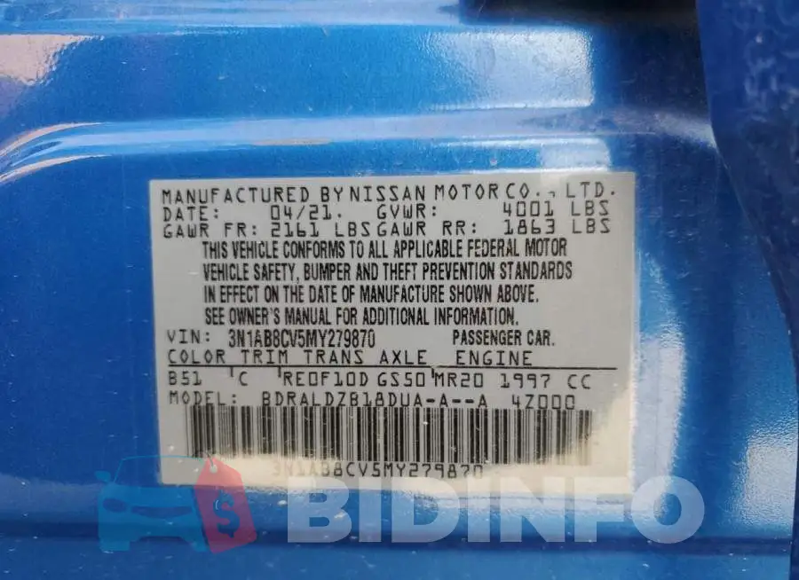 3N1AB8CV5MY279870 Photo# 10