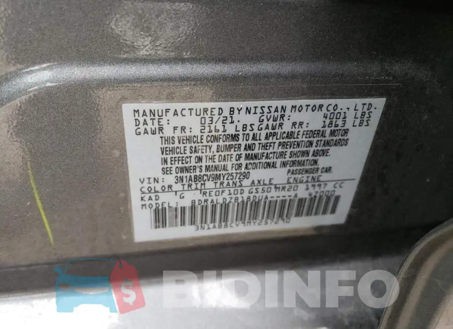 3N1AB8CV9MY257290 Photo# 13