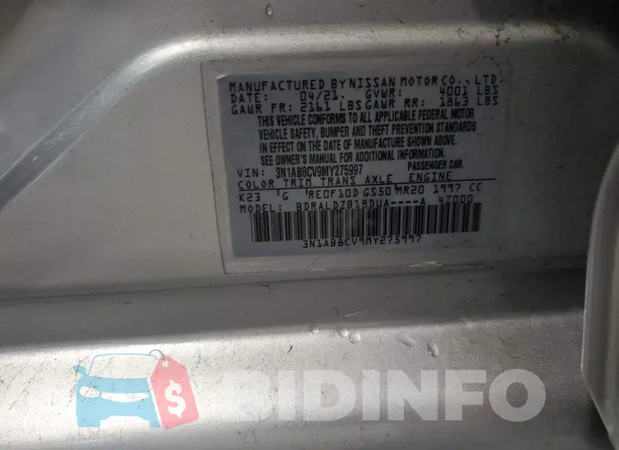 3N1AB8CV9MY275997 Photo# 12