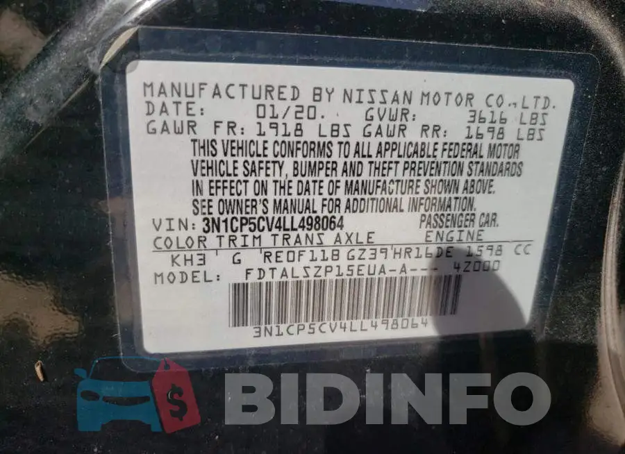 3N1CP5CV4LL498064 Photo# 10