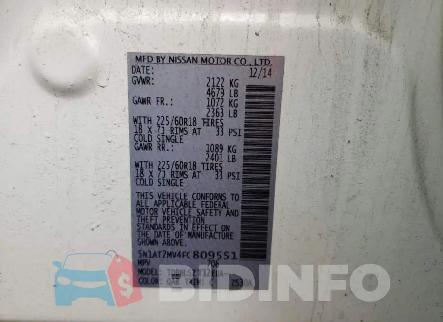 5N1AT2MV4FC809551 Photo# 10