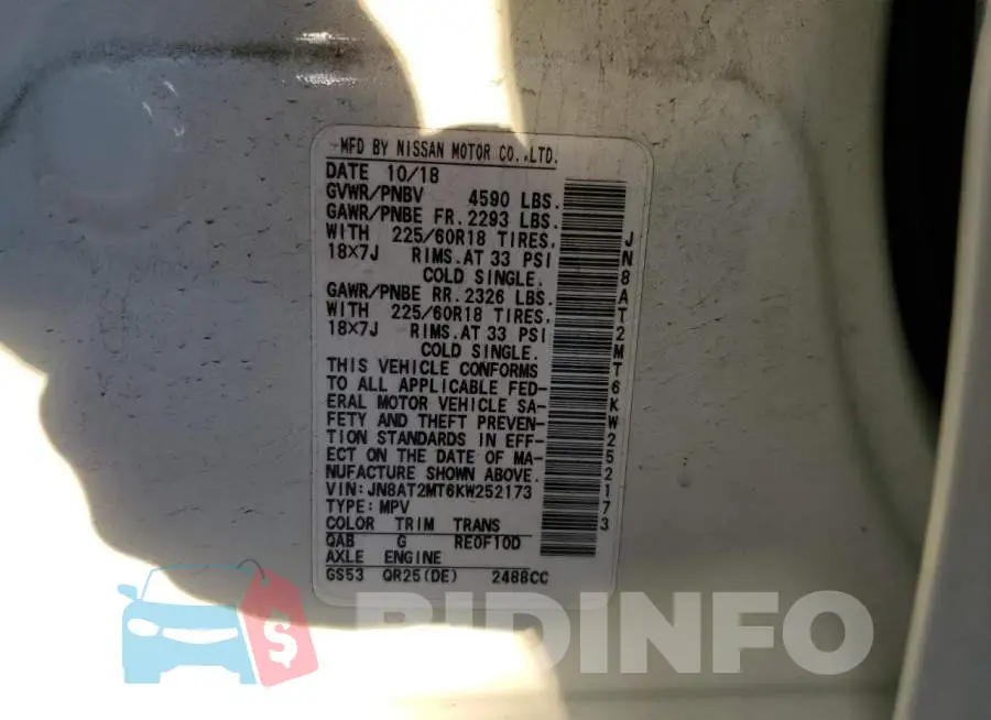 JN8AT2MT6KW252173 Photo# 10