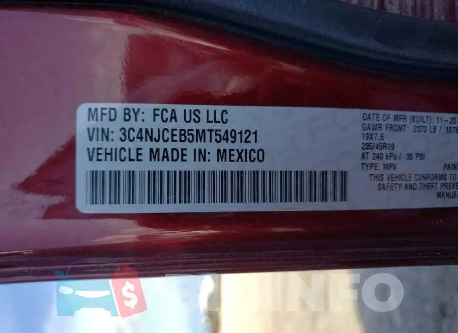 3C4NJCEB5MT549121 Photo# 10
