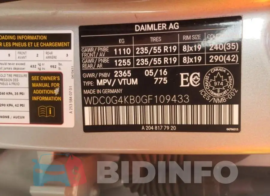 WDC0G4KB0GF109433 Photo# 12