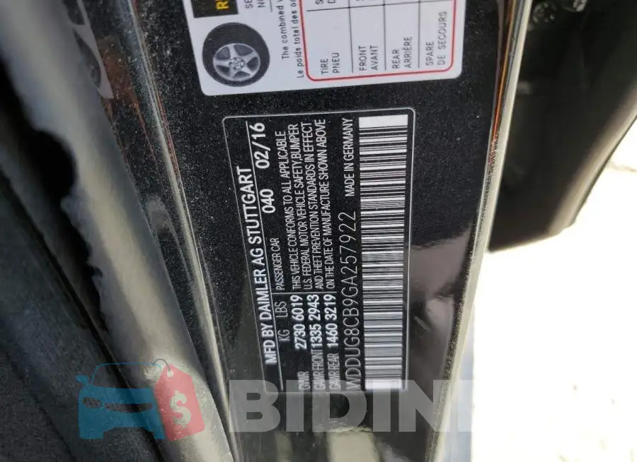 WDDUG8CB9GA257922 Photo# 10