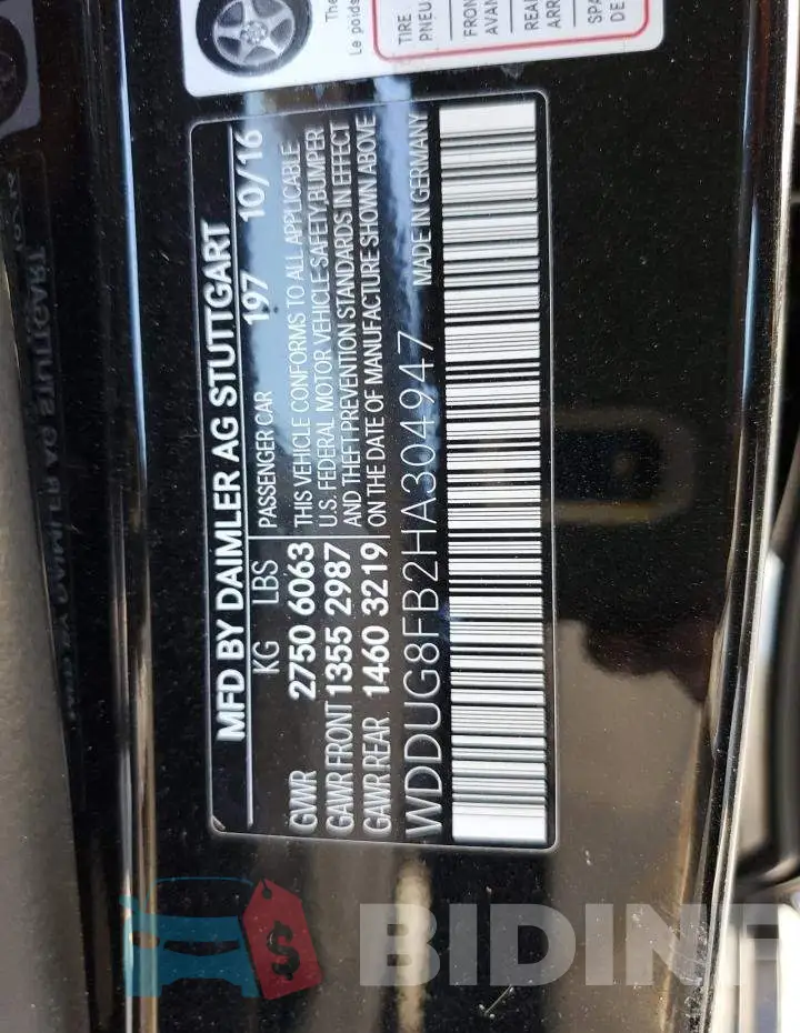 WDDUG8FB2HA304947 Photo# 10