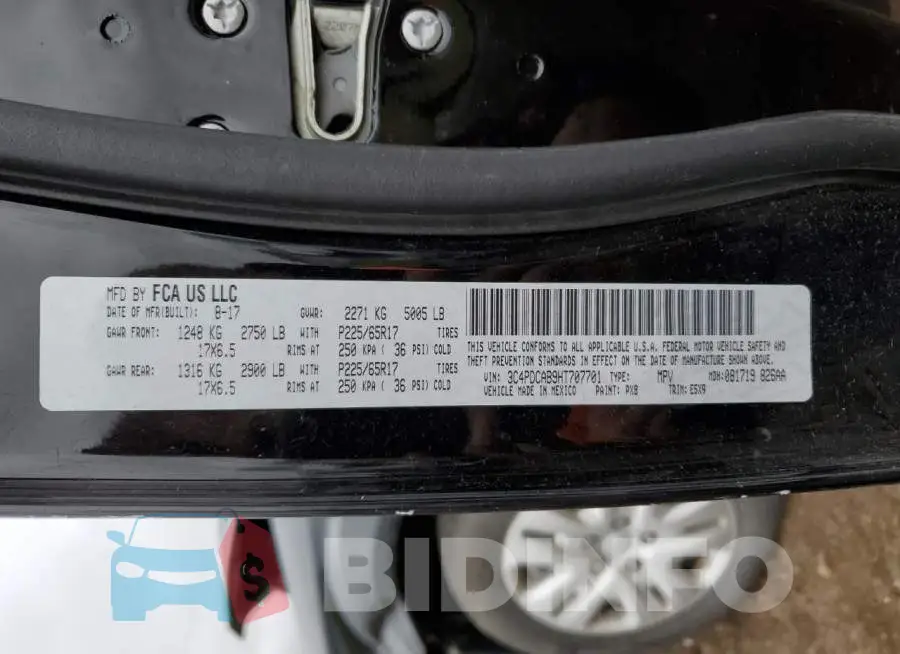 3C4PDCAB9HT707701 Photo# 10