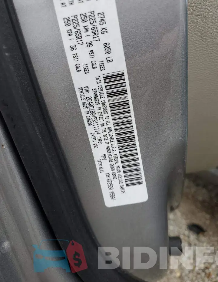 2C4RC1BG4ER111114 Photo# 13