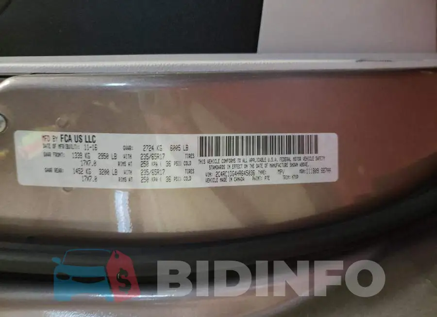 2C4RC1DG4HR645036 Photo# 13