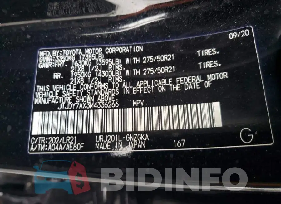 JTJDY7AX3M4336266 Photo# 10