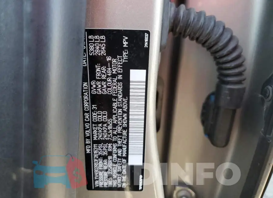 YV4902RB3F2616311 Photo# 13
