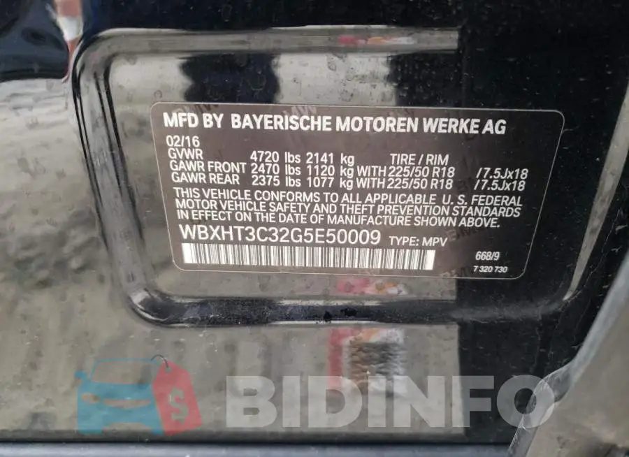 WBXHT3C32G5E50009 Photo# 13