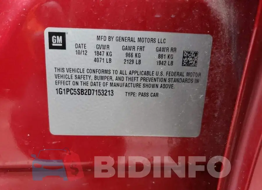 1G1PC5SB2D7153213 Photo# 12