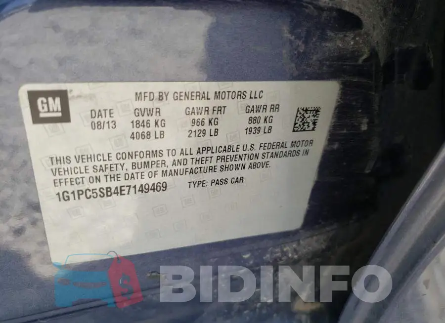 1G1PC5SB4E7149469 Photo# 10