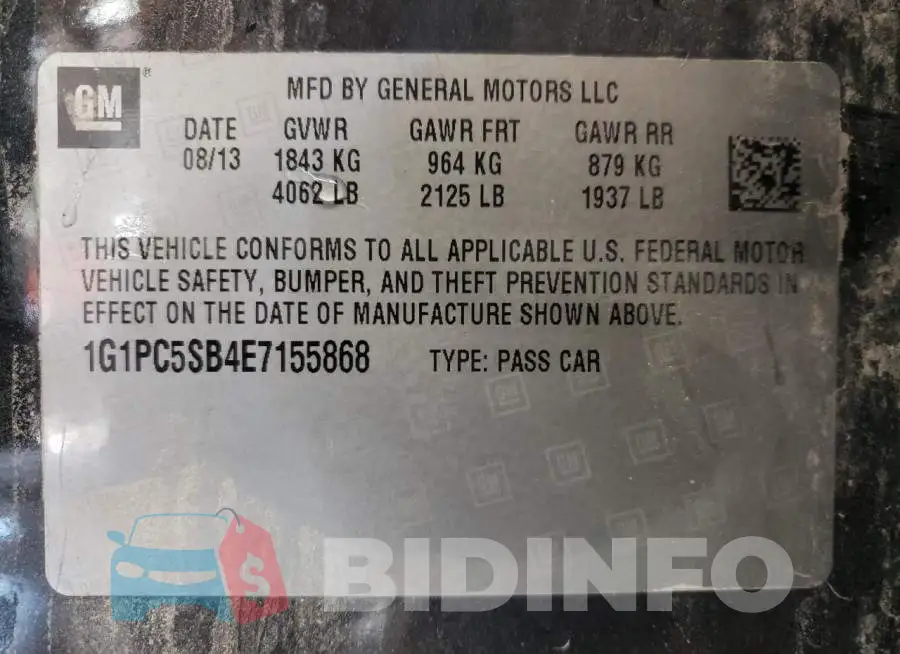 1G1PC5SB4E7155868 Photo# 10