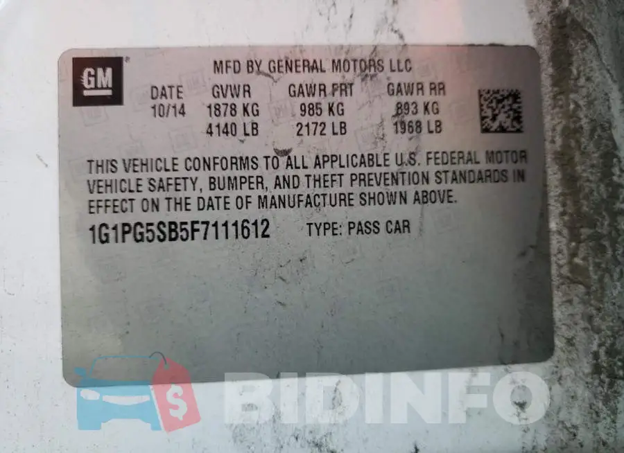 1G1PG5SB5F7111612 Photo# 10