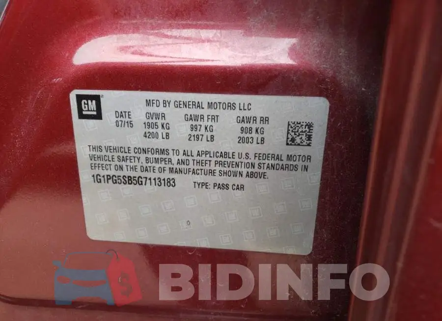 1G1PG5SB5G7113183 Photo# 10