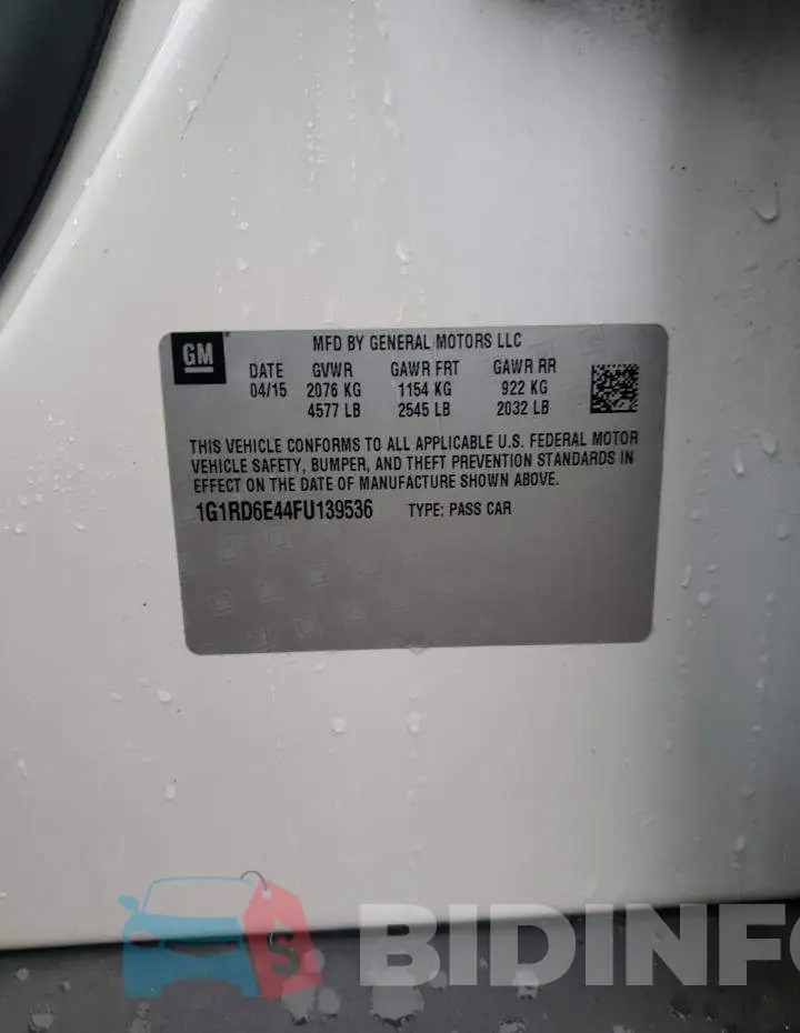 1G1RD6E44FU139536 Photo# 12