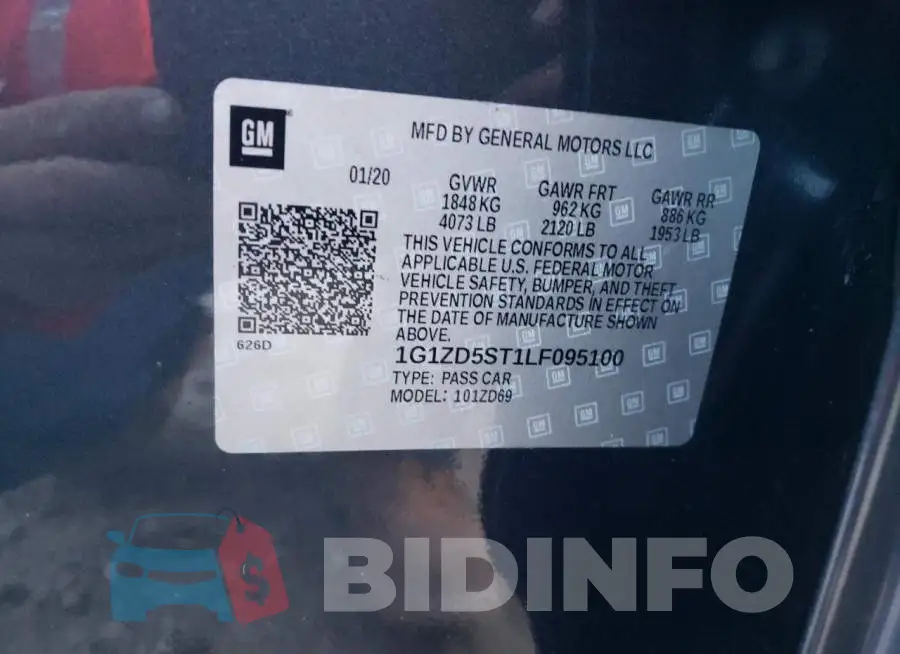 1G1ZD5ST1LF095100 Photo# 10