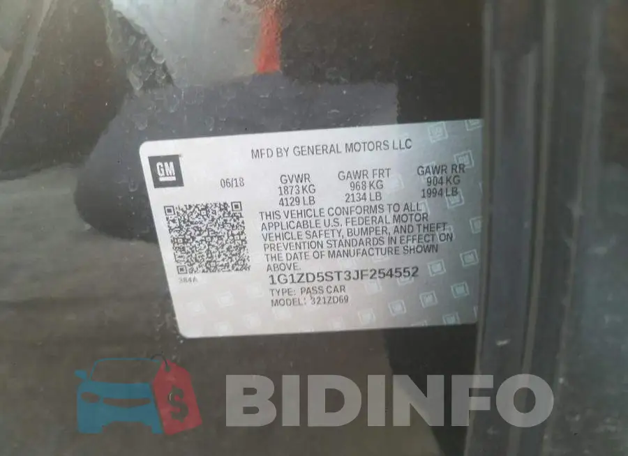 1G1ZD5ST3JF254552 Photo# 10