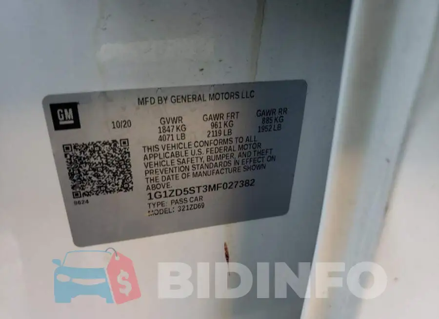 1G1ZD5ST3MF027382 Photo# 10