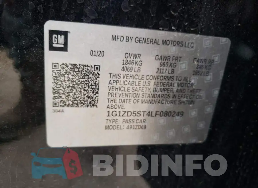 1G1ZD5ST4LF080249 Photo# 10