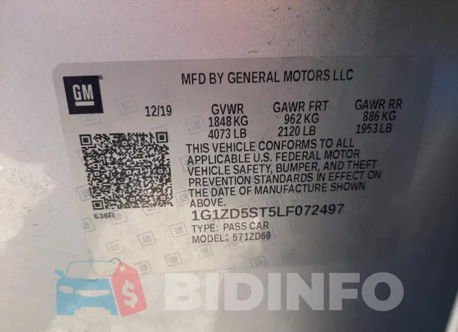 1G1ZD5ST5LF072497 Photo# 10