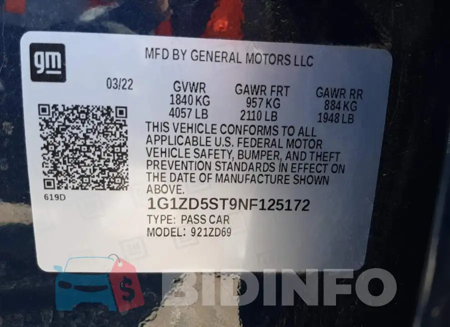1G1ZD5ST9NF125172 Photo# 12