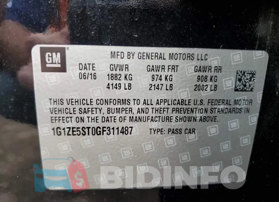 1G1ZE5ST0GF311487 Photo# 10