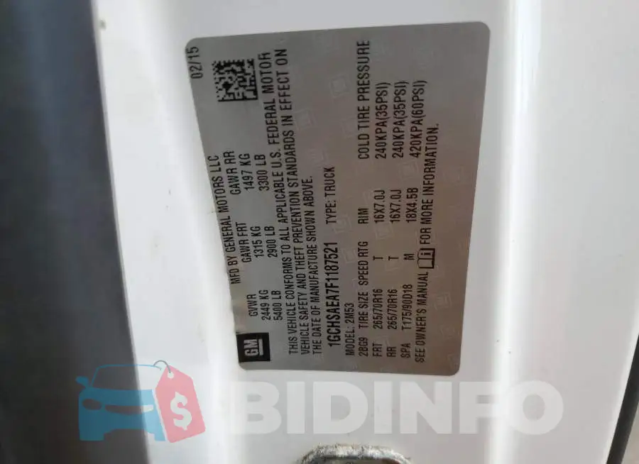 1GCHSAEA7F1187521 Photo# 10