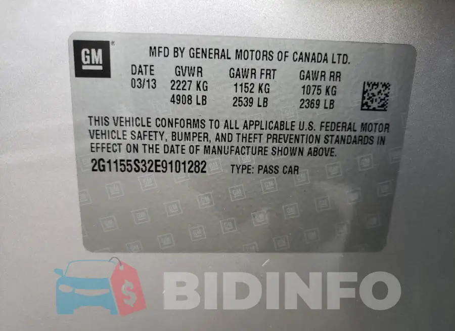2G1155S32E9101282 Photo# 13