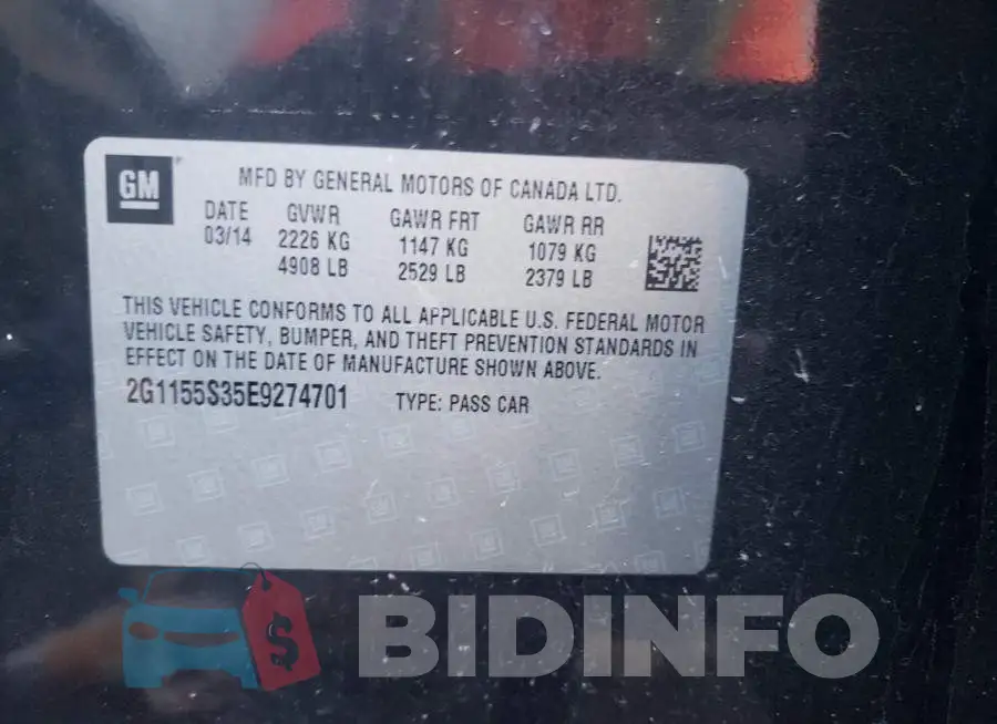 2G1155S35E9274701 Photo# 10