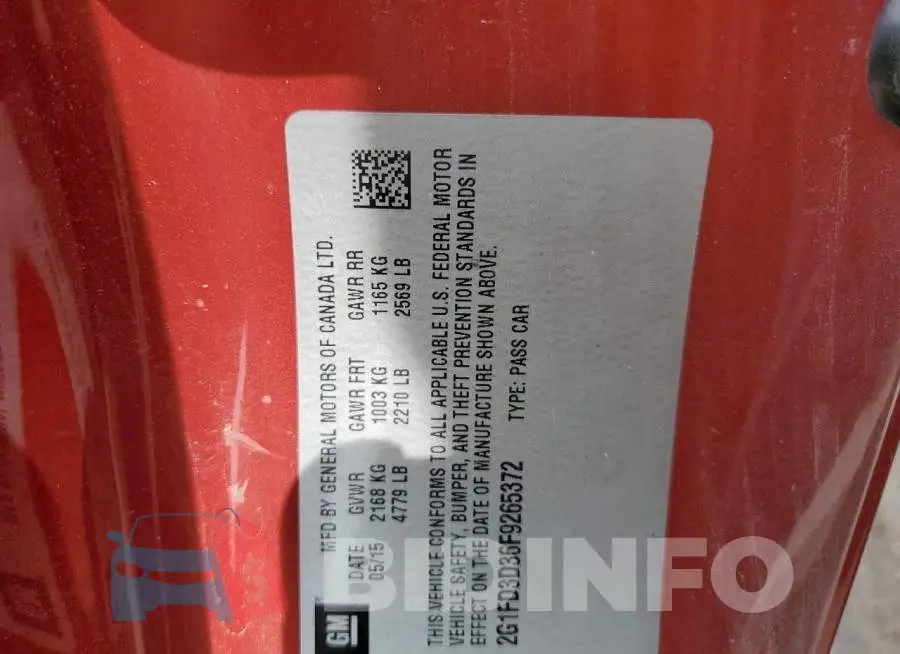 2G1FD3D36F9265372 Photo# 10