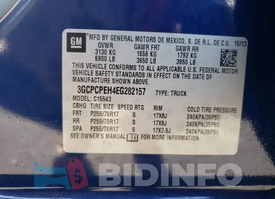 3GCPCPEH4EG282157 Photo# 10