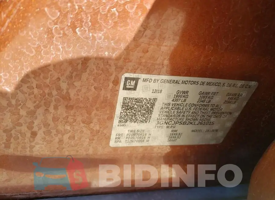 3GNCJPSB2KL261015 Photo# 10