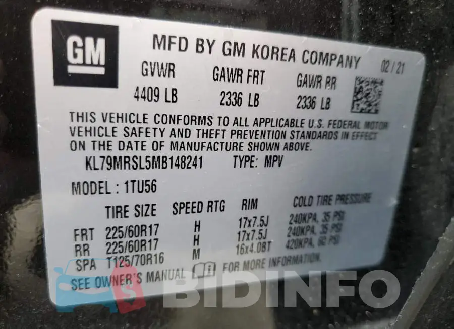 KL79MRSL5MB148241 Photo# 13