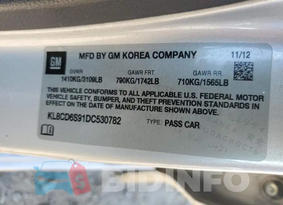 KL8CD6S91DC530782 Photo# 10
