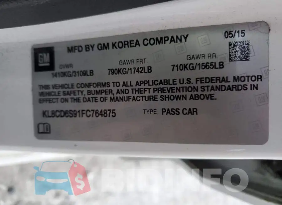 KL8CD6S91FC764875 Photo# 12