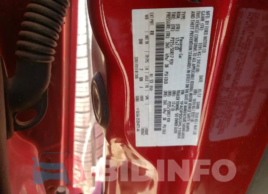 1FADP5DU3HL110855 Photo# 10