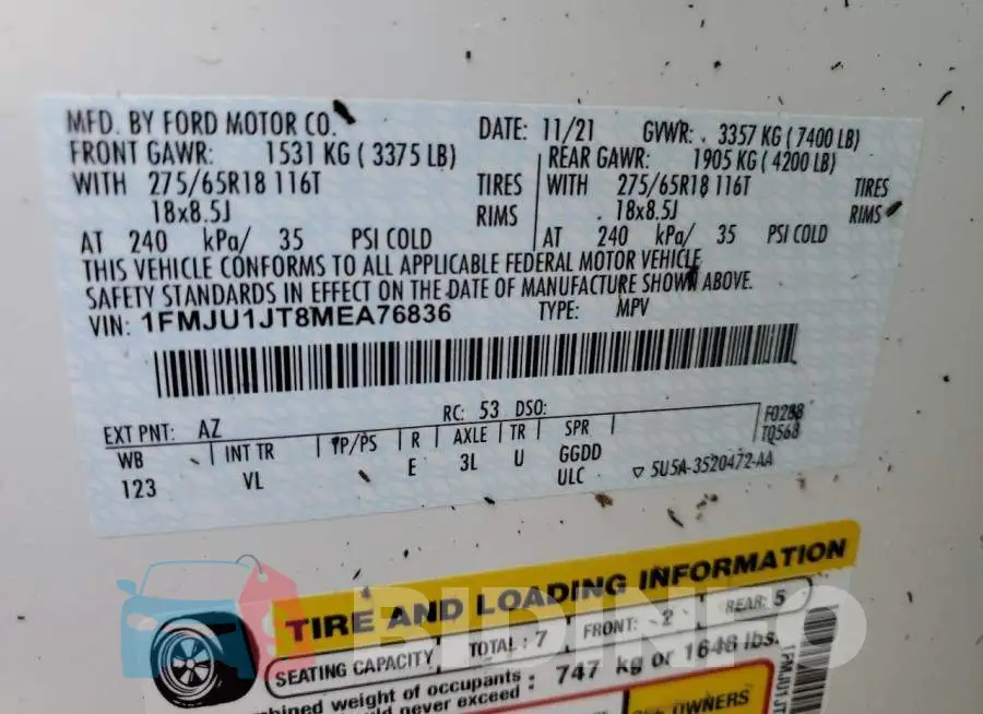 1FMJU1JT8MEA76836 Photo# 10