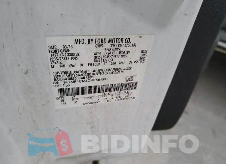 1FTMF1CM3DKE58159 Photo# 12