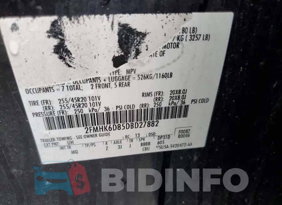 2FMHK6D85DBD27882 Photo# 10