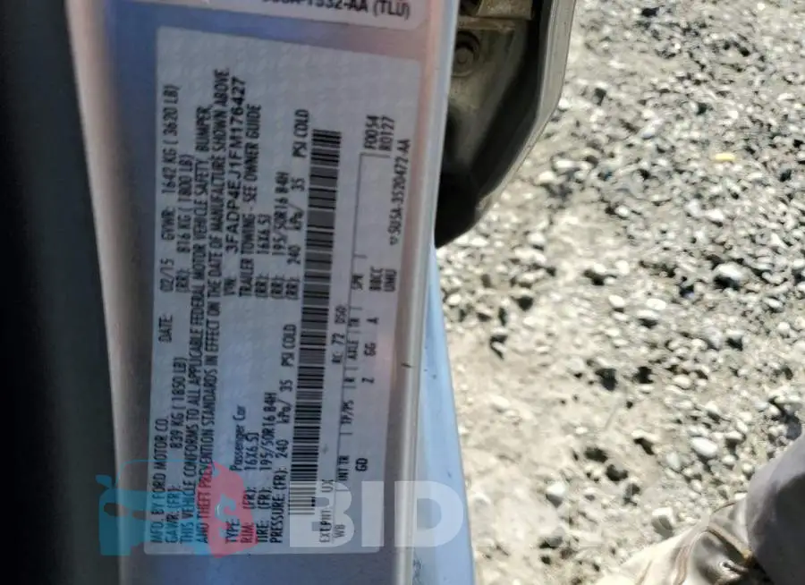 3FADP4EJ1FM176427 Photo# 12