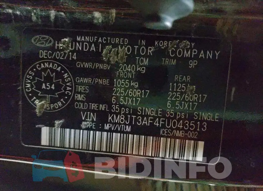 KM8JT3AF4FU043513 Photo# 13