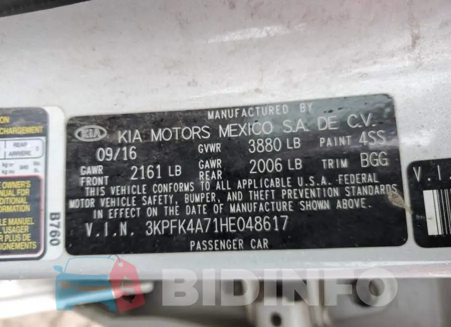 3KPFK4A71HE048617 Photo# 12