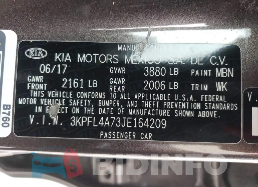 3KPFL4A73JE164209 Photo# 12