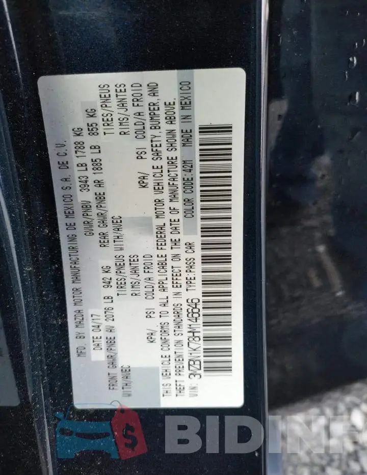 3MZBN1K78HM146646 Photo# 10
