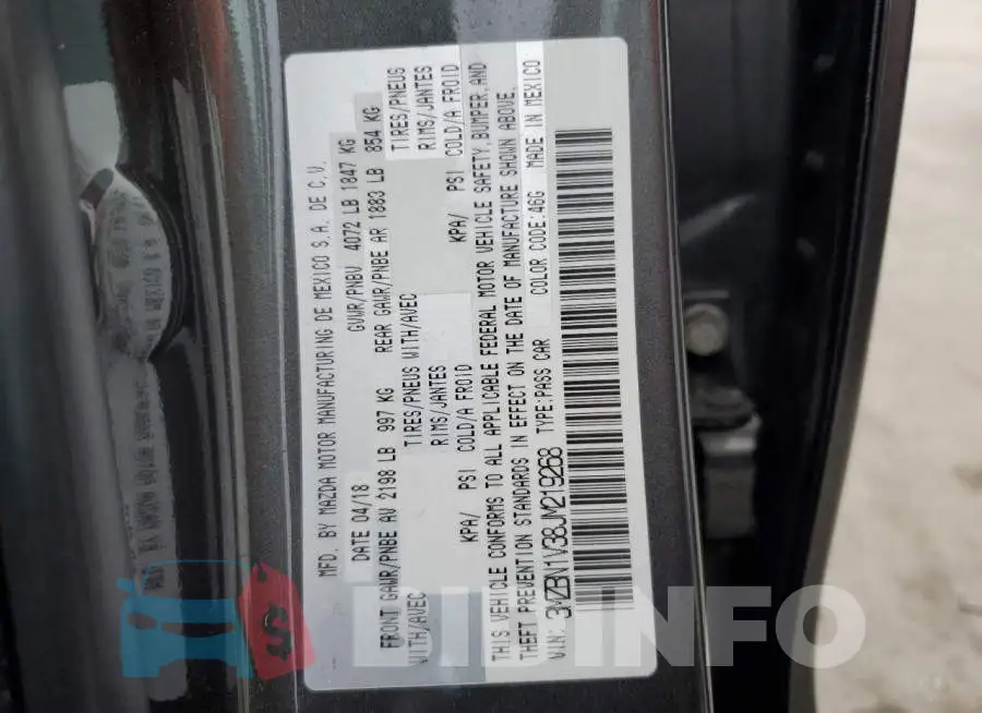 3MZBN1V38JM219268 Photo# 12